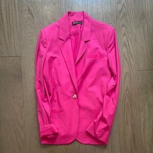 Elizabeth and James Pink Blazer Structured Notched Lapels